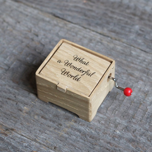 What a Wonderful World Music Box Etsy