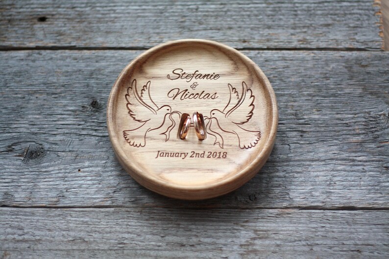 Wedding Ring box alternative. Wedding Ring Pillow alternative. Etsy