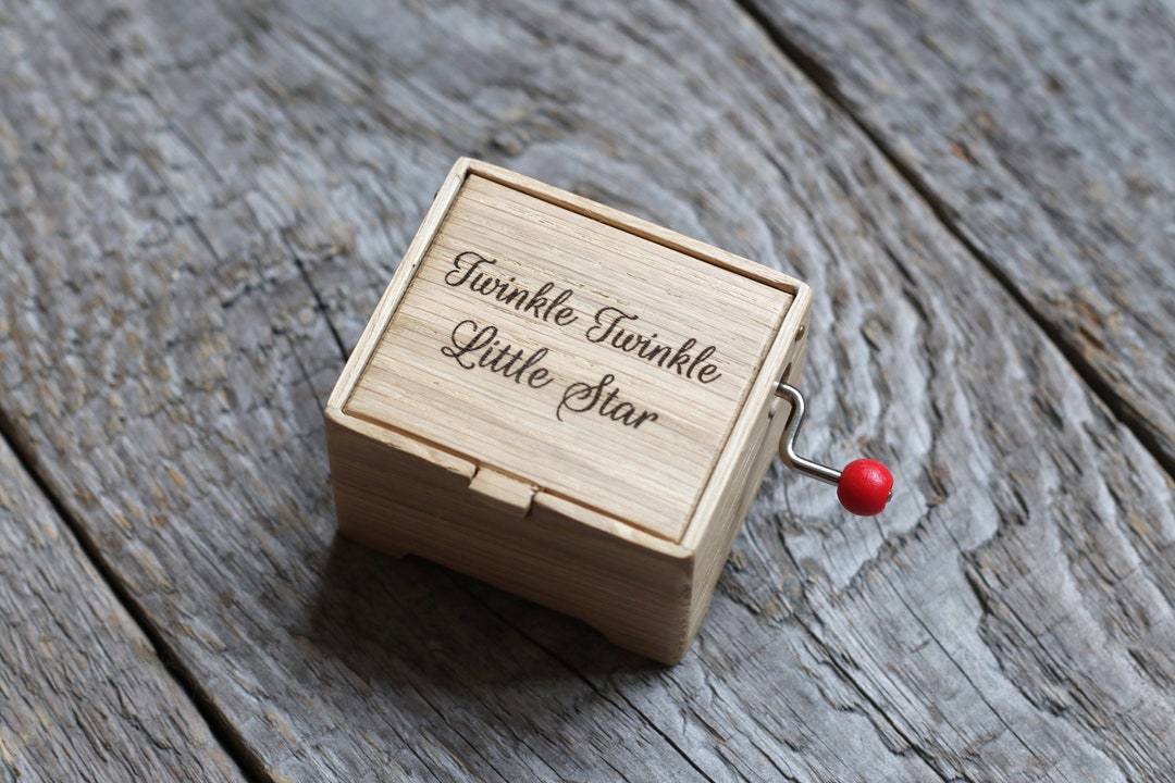 Twinkle Twinkle Little Star Hand Cranked Music Small Wood Box - Etsy