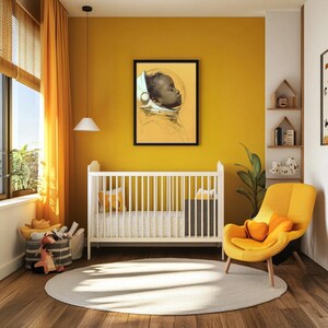 Impression encadrée Bébé astronaute afro-américain