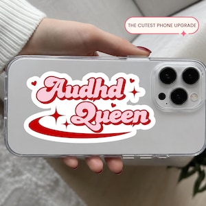 Adesivo "AuDHD Queen", decalcomania per laptop autismo/ADHD, regalo per la neurodiversità