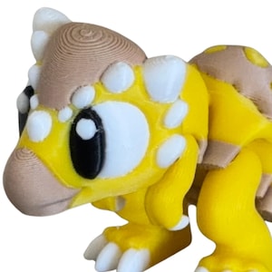 Articulated Stygimoloch Mini, 3D Printed Dinosaur Fidget Toy