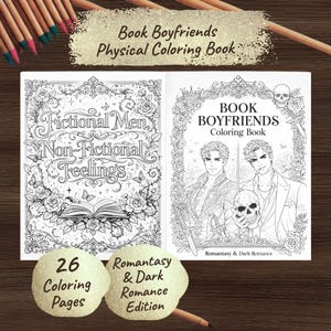 Book Boyfriends Coloring Book – Romantasy, Dark Romance, Morally Grey Men (Physical) image 1
