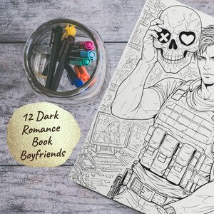 Book Boyfriends Coloring Book – Romantasy, Dark Romance, Morally Grey Men (Physical) image 5