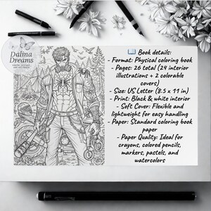 Book Boyfriends Coloring Book – Romantasy, Dark Romance, Morally Grey Men (Physical) image 4