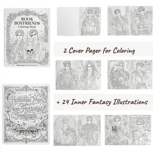 Book Boyfriends Coloring Book – Romantasy, Dark Romance, Morally Grey Men (Physical) image 13