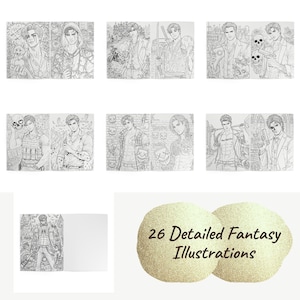 Book Boyfriends Coloring Book – Romantasy, Dark Romance, Morally Grey Men (Physical) image 14