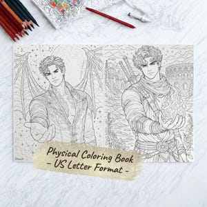 Book Boyfriends Coloring Book – Romantasy, Dark Romance, Morally Grey Men (Physical) image 3
