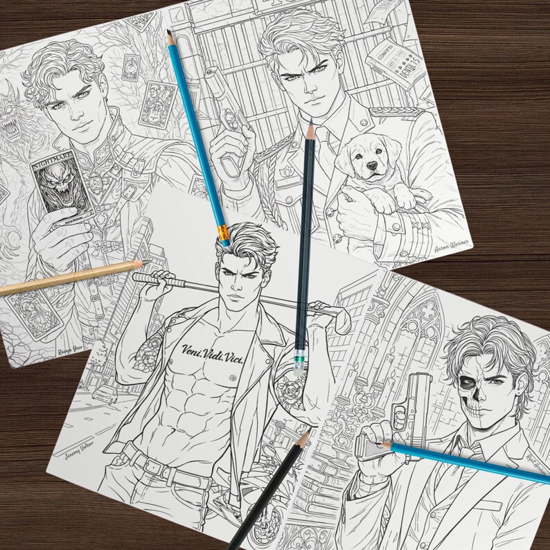Book Boyfriends Coloring Book – Romantasy, Dark Romance, Morally Grey Men (Physical) image 10