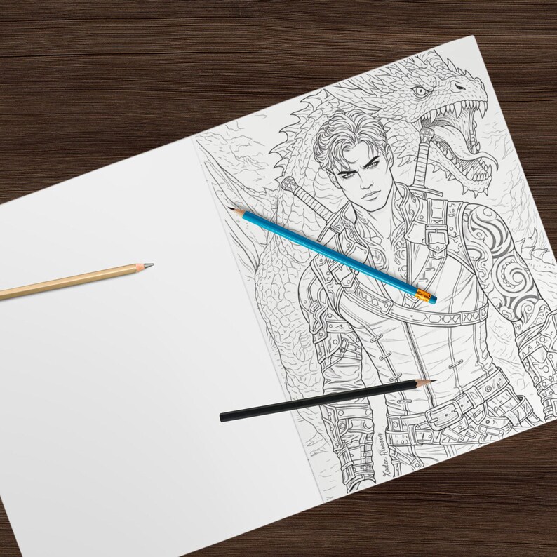 Book Boyfriends Coloring Book – Romantasy, Dark Romance, Morally Grey Men (Physical) image 12