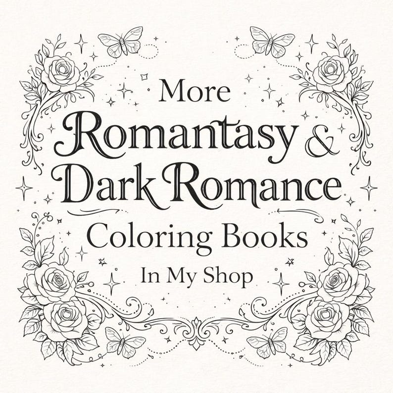 Fantasy Book Boyfriend Coloring Pages | Romantasy Art | 12 Printable PDF Pages image 8