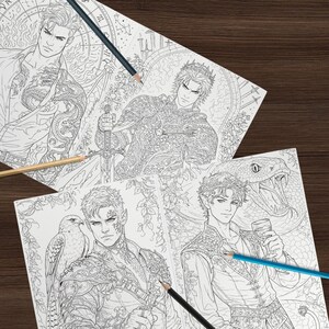 Book Boyfriends Coloring Book – Romantasy, Dark Romance, Morally Grey Men (Physical) image 8