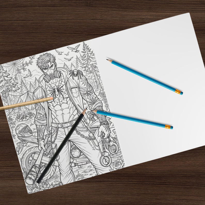 Book Boyfriends Coloring Book – Romantasy, Dark Romance, Morally Grey Men (Physical) image 11
