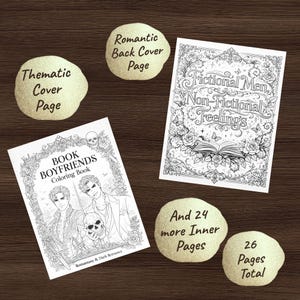 Book Boyfriends Coloring Book – Romantasy, Dark Romance, Morally Grey Men (Physical) image 2
