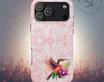 Hummingbird Pink Psalm 4 Phone Case | Android and Apple Phone Case