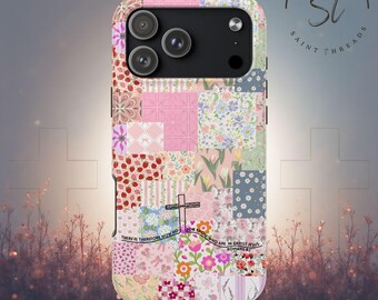 Flowers & Berries Pattern Romans 8:1 Phone Case | Android and Apple Phone Case
