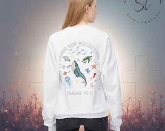 Isaiah 43:2 Deep Waters Sweatshirt | Minimalist St. Threads Crew