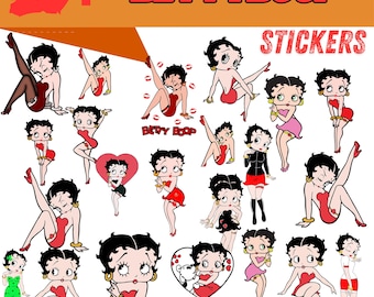Paquete de imágenes prediseñadas de Betty Boop (PNG y SVG)