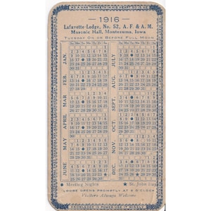 Lotto di libretti di razione della Seconda Guerra Mondiale, tessera massonica del 1916, tenuta della famiglia Dickson, Iowa, Montezuma, 6 pezzi