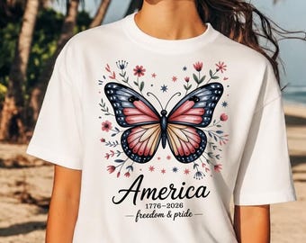 Boho Floral USA 250th Anniversary PNG svg, 1776-2026 América, Diseño Patriótico de Flores Silvestres, Camiseta Boho del 4 de Julio, Descarga Digital