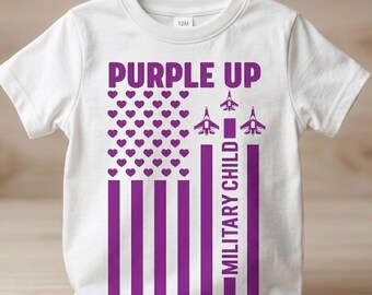 Purple Up PNG | Military Child | Purple Up for Military Kids | Month of the Military Child