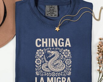 Comfort Colors® Latin Culture Snake Shirt, Floral Snake Graphic Tee, Bold Statement Shirt, Streetwear Aesthetic Tee