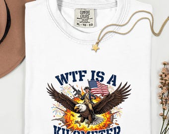 Comfort Colors®   Patriotic Eagle Graphic Tee, Americana Humor Shirt, Vintage Freedom Artwork, USA Inspired Statement T-Shirt