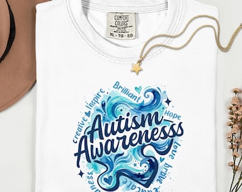 Comfort Colors® Autism Awareness Shirt, Autism Acceptance T Shirt, Neurodiversity Tee, Autism Support Shirt