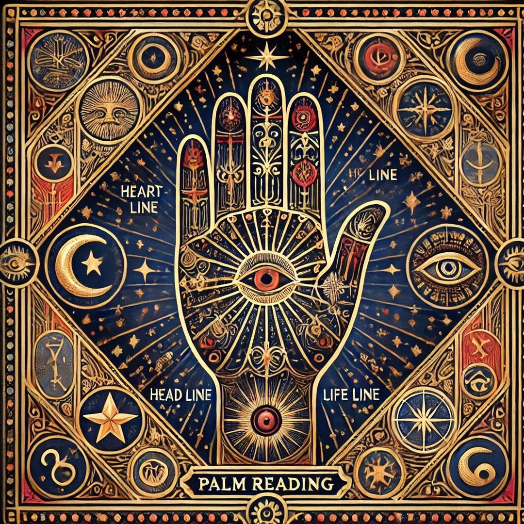 Palm Reading - Individual Hand Line Reading Online - Etsy