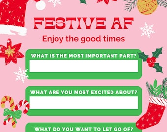 You AF Holiday Bundle: Self-Love Printable Worksheets