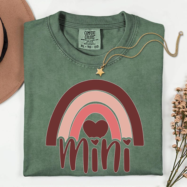 Retro Mimi Shirt Comfort Colors, Rainbow Mimi T-shirt, Boho Grandma Tee ...
