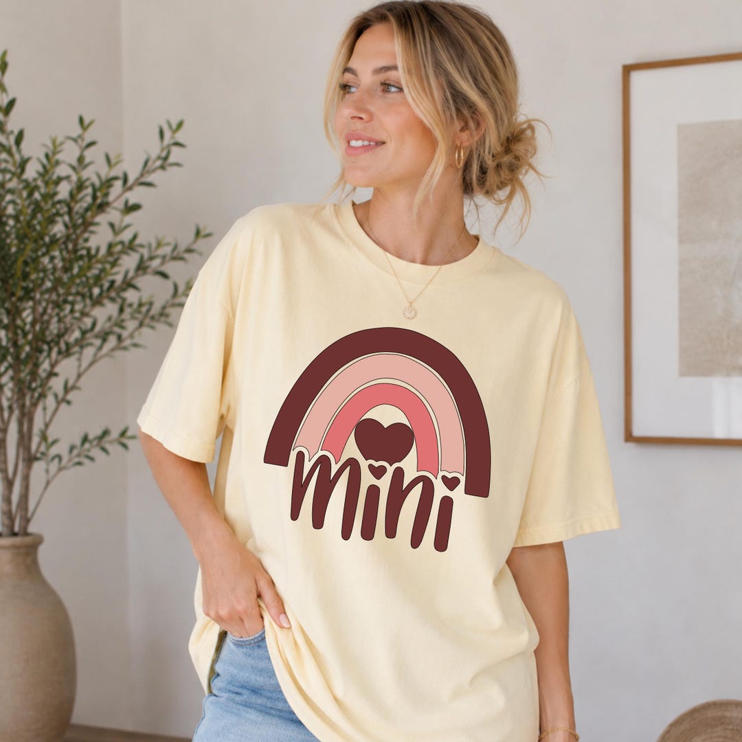 Retro Mimi Shirt Comfort Colors, Rainbow Mimi T-shirt, Boho Grandma Tee ...