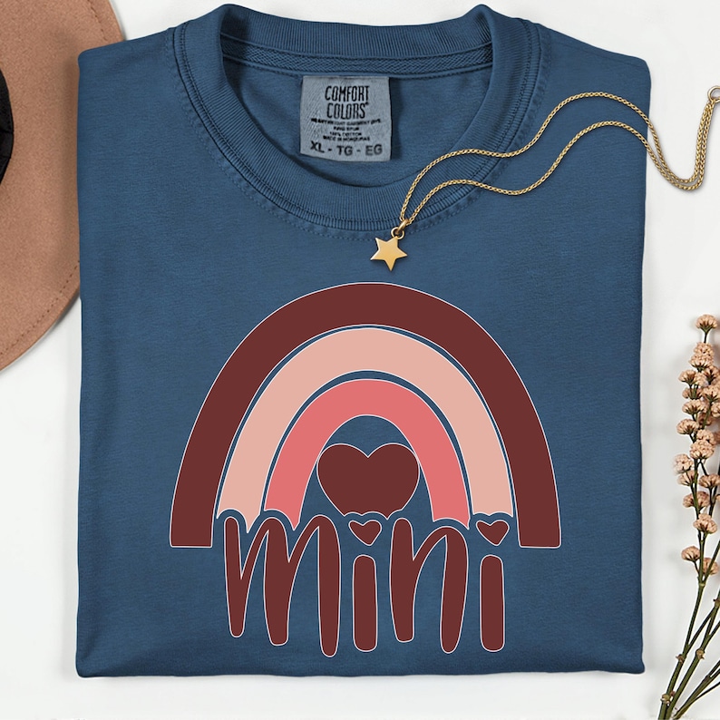 Retro Mimi Shirt Comfort Colors, Rainbow Mimi T-shirt, Boho Grandma Tee ...