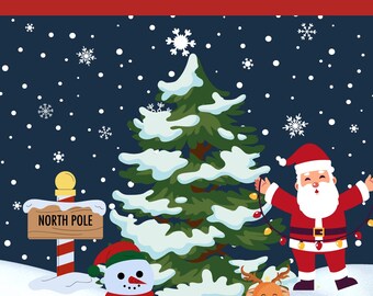 Weihnachts Malbuch für Kinder 20 Ausmalbilder zum Ausdrucken