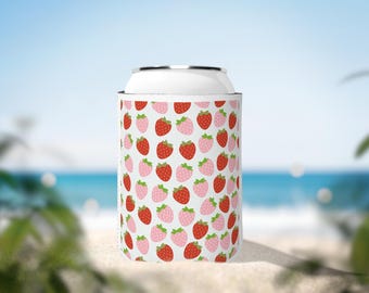 Lattina di bevanda alla fragola | Regalo estivo | Design carino | Personalizzabile | Idea regalo perfetta per le donne