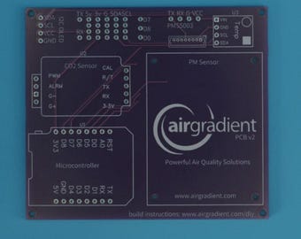 PCB del sensor de calidad del aire AirGradient DIY v2 – Placa vacía