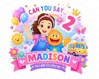 Ms Rachel Editable PNG Canva Template, Kids Birthday Shirt Design, Ms Rachel Party PNG Clipart, Cake Topper PNG Instant Download