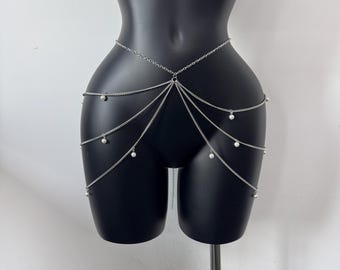 waist chain, Boho chain belt,  chain belt, Multi layer belt, Beach waist chain, Waist jewelry, Festival jewelry