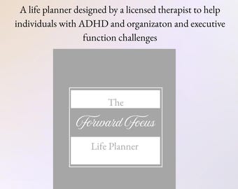 ADHD Life Planner | Therapist Designed Executive Functioning (PDF Download)