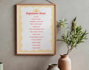Customizable Dopamine Menu for ADHD | Neurodivergent Self Care | Executive Dysfunction Worksheet | Mental Health Printable | Therapy Tools