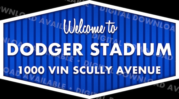 Digital Download - Welcome to Dodger Stadium Sign - Etsy Canada