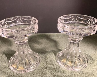 Vintage Unity van Waterford Crystal, markiesgeslepen kandelaars