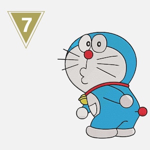 Diseño de bordado inspirado en anime japonés. Anime/Manga. Archivos de bordado a máquina, arte de bordado, archivo digital (jef, pes, xxx, dst).