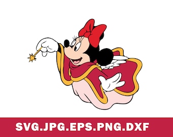 Minnie Mouse SVG: Layered Vector Cut Files for Cricut, Silhouette Instant Download