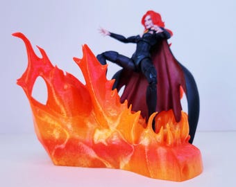 1:12 Scale Fire Effect Figure Stand for Action Figures