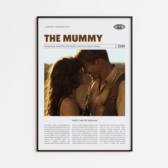 The Mummy, , Retro Movie Poster, Custom Movie Poster