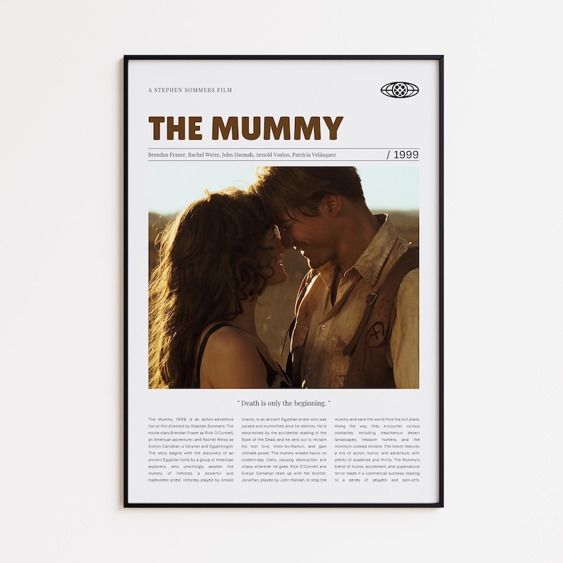 The Mummy, , Retro Movie Poster, Custom Movie Poster image 1