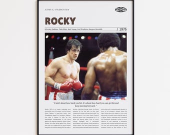 Rocky, John G. Avildsen, Retro Movie Poster, Custom Movie Poster