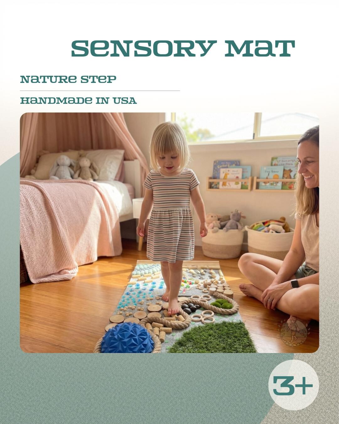 Sentinel Foot Mat Montessori Sensory Foot Mat – Handmade Tactile Play for Toddlers - Etsy