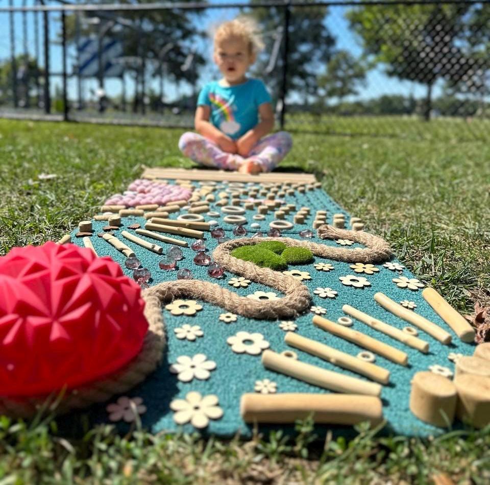 Montessori Sensory Path Mat – Nature Step - Etsy